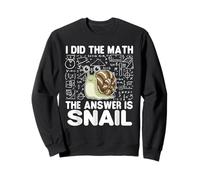 I Did The Math The Answer is Snail - Snail Lover Sweatshirt
