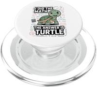 I Did The Math The Answer Is Turtle Student PopSockets PopGrip for MagSafe