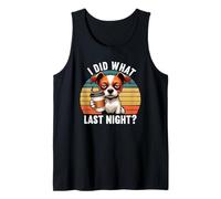 I Did What Last Night Jack Russell terrier Jack Russell dog Tank Top