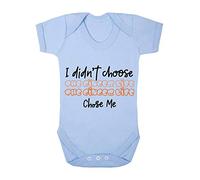 I Didn’t Choose The Ginger Life Statement Baby Grow Vest, 6-12 Months, Pastel Blue