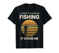I Didnt Choose Fishing It Chose Me Funny Angler Value Graphic T-Shirt