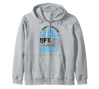 I Didnt Choose Milkman Life I Just Got Lucky Dairy Farmer Zip Hoodie