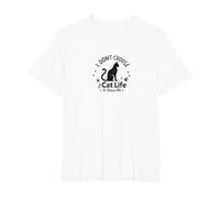 I Didn't Choose The Cat Life It Choose Me Pet Lover T-Shirt, Men's Big and Tall, White, 4X Tall