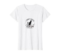 I Didn't Choose The Cat Life It Choose Me Pet Lover T-Shirt, Women, White, L