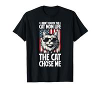 I Didn't Choose The Cat Mom Life The Cat Chose Me Mother T-Shirt