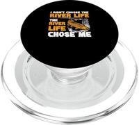I Didn't Choose The River Life The River Life Chose Me Funny PopSockets PopGrip for MagSafe