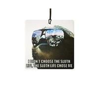 I Didn't Choose the Sloth Life Car Air Freshener (Funny/Fun Xmas Christmas Stocking Filler/Secret Santa/Novelty Scented Animal Gift)
