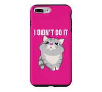 I DIDN'T DO IT FUNNY CUTE CAT KITTY FAMILY PET TROUBLEMAKER Case for iPhone 7 Plus/8 Plus