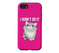 I DIDN'T DO IT FUNNY CUTE CAT KITTY FAMILY PET TROUBLEMAKER Case for iPhone SE (2020) / 7/8