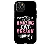 I DIDN'T EXPECT TO BE AN AMAZING Cat PERSON Cat Lover Humor Case for iPhone 11 Pro
