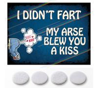 I didn't fart Funny Metal Bar Sign Retro Pub Plaque (27x18cm) Vintage Wall Decor Man Cave Garden Shed Accessories Novelty Gift UK Decor 30th 40th 50th 60th birthday