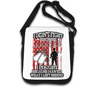 I Didn't Fight Because I Hated I Fought Because I Loved What I Left Behind Shoulder Bag White