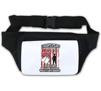 I Didn't Fight Because I Hated I Fought Because I Loved What I Left Behind Waist Bag Fanny Pack White