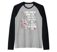 I Didnt Grow Up Saying With Liberty and Justice for All USA Raglan Baseball Tee
