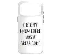 I didn't know there was a dress code Funny White Lie Party Case for iPhone 17 Pro Max