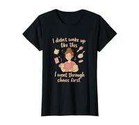 I Didn't Wake Up Like This Mom Life Graphic Print T-Shirt