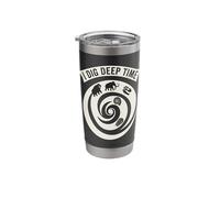 I Dig Deep Time Paleontology Fossil Hunter Stainless Steel Insulated Tumbler