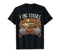 I Dig Fossils Funny Fossil Hunting T-Shirt
