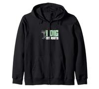 I Dig My Roots Funny Genealogy Kinship Research Genealogists Zip Hoodie