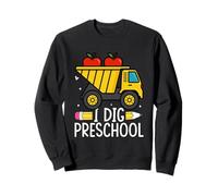 I Dig Preschool Dump Truck Apples Pencil Sweatshirt