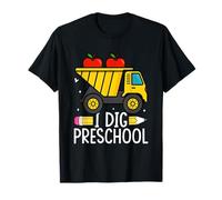 I Dig Preschool Dump Truck Apples Pencil T-Shirt