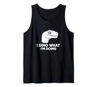 i Dino What I'm Doing Funny Gen Z Teen Meme Raunchy Novelty Tank Top