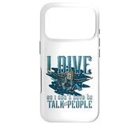 I Dive So I Don´t Have To Talk To People Diver Scuba Diving Case for iPhone 17 Pro