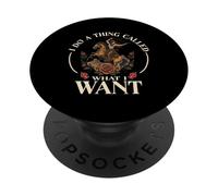 I Do A Thing Called What I Want Cowgirl Rodeo Horseback PopSockets Adhesive PopGrip