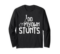 I Do All My Own Stunts Funny Broken Bones Adult and Youth Long Sleeve T-Shirt