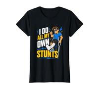I Do All My Own Stunts Value Graphic T-Shirt, Women, Black, S