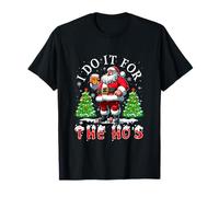 I Do for The Ho's Xmas Funny Joke Santa Drinking Bourbon T-Shirt
