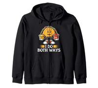 I do it both ways Funny Nacho Lover Mexican Food Zip Hoodie