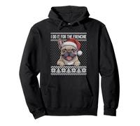 I do it for the frenchie ugly Christmas sweater Pullover Hoodie