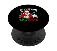 I Do It For The Ho's Santa Claus Christmas Party PopSockets Adhesive PopGrip