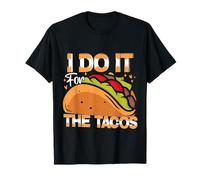 I Do It for The Tacos Mexican Workout Retro Taco Tuesday T-Shirt