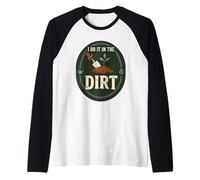 I Do It in The Dirt Funny Gardening Pun Vintage Tee Raglan Baseball Tee
