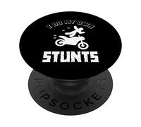 I Do My Own Stunts - Accident, Broken, Injury - Motorbike PopSockets Swappable PopGrip