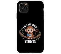 I Do My Own Stunts Broken Arm Monkey For Kids Animal Saying Case for iPhone 11 Pro Max