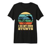 I Do My Own Stunts Mountain Bike MTB Get Well Soon Gift Premium T-Shirt