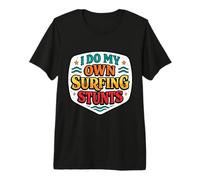 I Do My Own Windsurfing Stunts Funny Windsurfer Quote Girl Premium T-Shirt