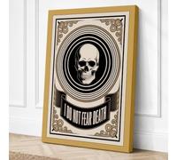 I Do Not Fear Death Vintage Canvas Wall Art Print 18x12 Inch