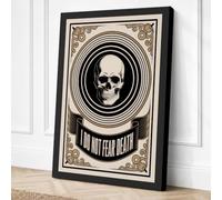 I Do Not Fear Death Vintage Canvas Wall Art Print 30x20 Inch