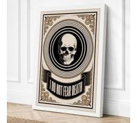 I Do Not Fear Death Vintage Canvas Wall Art Print 30x20 Inch