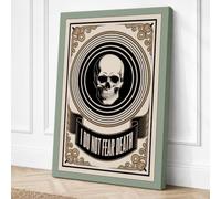 I Do Not Fear Death Vintage Canvas Wall Art Print 30x20 Inch
