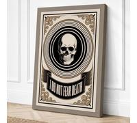 I Do Not Fear Death Vintage Canvas Wall Art Print 30x20 Inch
