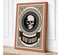 I Do Not Fear Death Vintage Canvas Wall Art Print 30x20 Inch