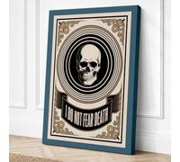 I Do Not Fear Death Vintage Canvas Wall Art Print 36x24 Inch