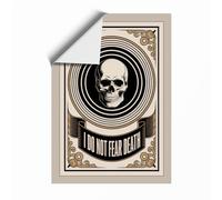 I Do Not Fear Death Vintage Unframed Wall Art Print A2 (59.4×42cm), Wall Decor for Living Room, Bedroom, Office & Home, Art Gift