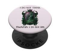 I Do Not Think Therefore I Do Not Am Sarcastic Witch Pink PopSockets Adhesive PopGrip