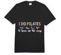 I Do Pilates to Burn Off The Crazy Funny Club Pilates Lover Comfort Colors Adult Heavyweight T-Shirt